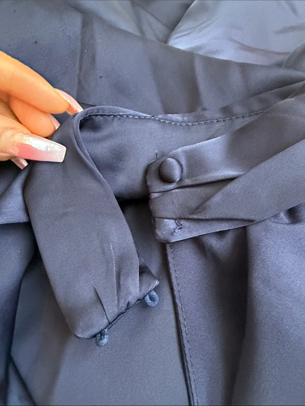 Peppermayo Keena Scarf Maxi Dress - Navy - Picture 7 of 7